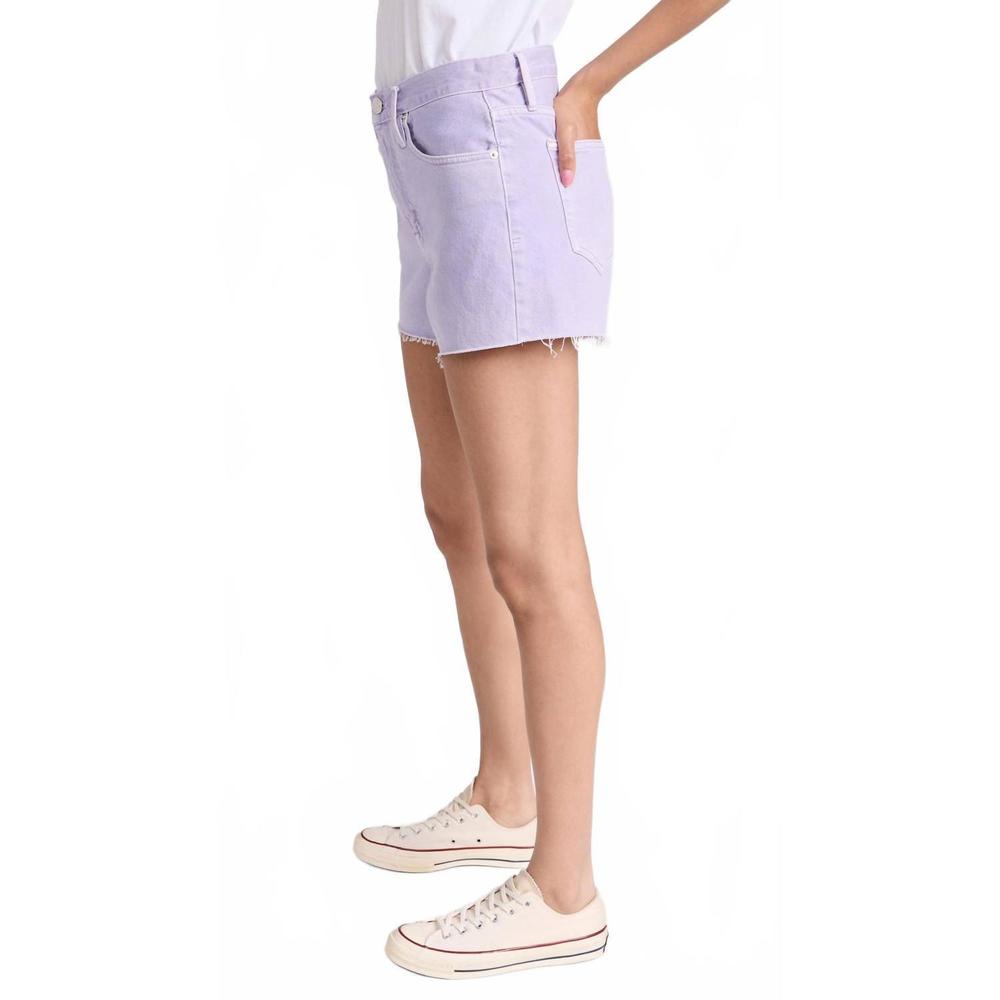 NEW FRAME le brigette raw shorts in lilac - Picture 4 of 5